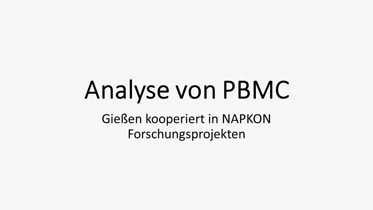 Drei Gießener Forschungsprojekte nutzen PBMC-Proben gemeinsam